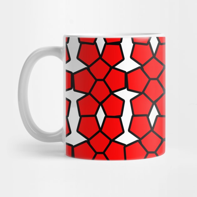 red and black shape pattern by Samuelproductions19